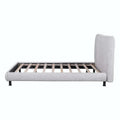 Queen Platform Bed with Dual Oversized Headrests