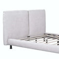 Queen Platform Bed with Dual Oversized Headrests