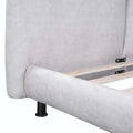 Queen Platform Bed with Dual Oversized Headrests