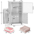 Cat Litter Box Cabinet with Shelving Storage