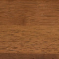 Edwina Queen Size Platform Bed in Light Grey Boucle Fabric with Walnut Brown Wood Accents