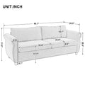 80.7-Inch 2-in-1 Sofa Bed with Spacious Mattress