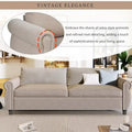 80.7-Inch 2-in-1 Sofa Bed with Spacious Mattress