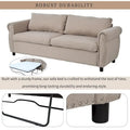 80.7-Inch 2-in-1 Sofa Bed with Spacious Mattress