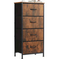 4-Drawer Fabric Dresser for Bedroom - Tall Storage Organizer for Clothing, Closet, Kids' Room, and Cabinet