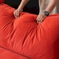 Modern L-Shaped Sectional Sofa with Chaise Ottoman - Deep and Comfortable Modular Design