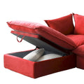 Modern L-Shaped Sectional Sofa with Chaise Ottoman - Deep and Comfortable Modular Design