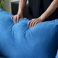 Modern L-Shaped Sectional Sofa with Chaise Ottoman - Deep and Comfortable Modular Design