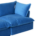 Modern L-Shaped Sectional Sofa with Chaise Ottoman - Deep and Comfortable Modular Design