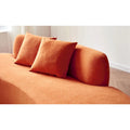 90.2-Inch Curved Velvet Half Moon Sofa for Living Room