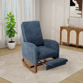 Ergonomic High Back Rocking Chair with Adjustable Footrest