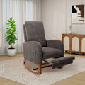Ergonomic High Back Rocking Chair with Adjustable Footrest
