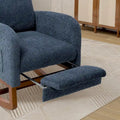 Ergonomic High Back Rocking Chair with Adjustable Footrest