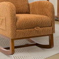 Ergonomic High Back Rocking Chair with Adjustable Footrest