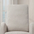 Ergonomic High Back Rocking Chair with Adjustable Footrest