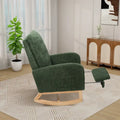Ergonomic High Back Rocking Chair with Adjustable Footrest