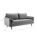 Talby Velvet Sofa by Carson Carrington