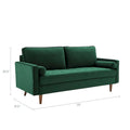 Talby Velvet Sofa by Carson Carrington