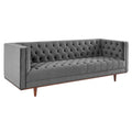 Performance Velvet Tufted Sofa by Elation