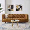 Performance Velvet Tufted Sofa by Elation