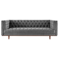Performance Velvet Tufted Sofa by Elation