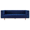 Performance Velvet Tufted Sofa by Elation