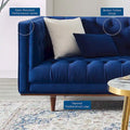 Performance Velvet Tufted Sofa by Elation