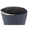 Allan Andrews Indigo Panama Round Foot Pouf
