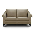 Sienna Authentic Leather Midcentury Modern Loveseat