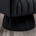 SEYNAR Set of 2 Modern Glam Velvet Upholstered Round Swivel Accent Barrel Chairs