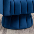 SEYNAR Set of 2 Modern Glam Velvet Upholstered Round Swivel Accent Barrel Chairs
