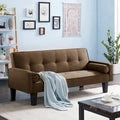Convertible Sofa Bed for Living Room with Two Pillows Included