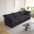 Contemporary 3-Seat Modular Sectional Sofa for Living Room - Comfortable Convertible Couch