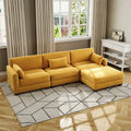Corduroy Modular Sectional Sofa for Living Room