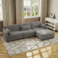 Corduroy Modular Sectional Sofa for Living Room