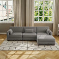 Corduroy Modular Sectional Sofa for Living Room