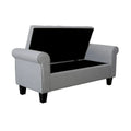 Porthos Home Theon Fabric Button-Tufted Flip-Top Storage Bench