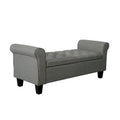 Porthos Home Theon Fabric Button-Tufted Flip-Top Storage Bench