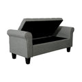 Porthos Home Theon Fabric Button-Tufted Flip-Top Storage Bench