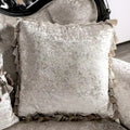 Clarissa Traditional Sofa Set by Furniture of America - Featuring Button Tufted Back and Accent Pillows