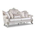Clarissa Traditional Sofa Set by Furniture of America - Featuring Button Tufted Back and Accent Pillows