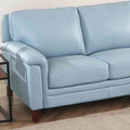 Hydeline Westcott Premium Top Grain Leather Sofa with Memory Foam and Spring Support