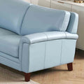 Hydeline Westcott Premium Top Grain Leather Sofa with Memory Foam and Spring Support