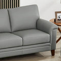 Hydeline Westcott Premium Top Grain Leather Sofa with Memory Foam and Spring Support