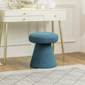 Adeco Large Soft Mushroom Ottoman - Versatile Foot Stool for Living Room and Bedroom