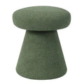 Adeco Large Soft Mushroom Ottoman - Versatile Foot Stool for Living Room and Bedroom