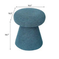 Adeco Large Soft Mushroom Ottoman - Versatile Foot Stool for Living Room and Bedroom