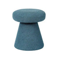 Adeco Large Soft Mushroom Ottoman - Versatile Foot Stool for Living Room and Bedroom