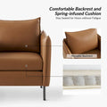 Christopher Contemporary Anti-Scratch Fabric Armchair with Black Metal Legs by HULALA HOME