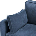LUE BONA 81 Contemporary Corduroy 3-Seater Sofa - Upholstered Polyester Rectangle Design with Wooden Base for Living Room